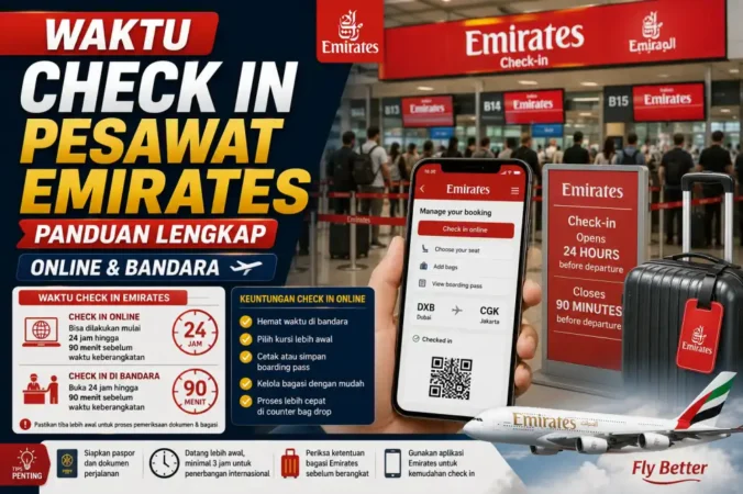 Waktu Check In Pesawat Emirates: Panduan Lengkap Online & Bandara