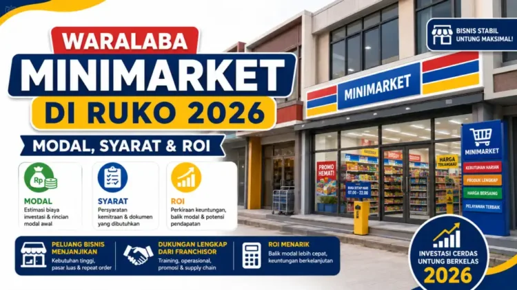 Waralaba Minimarket di Ruko 2026: Modal, Syarat & ROI