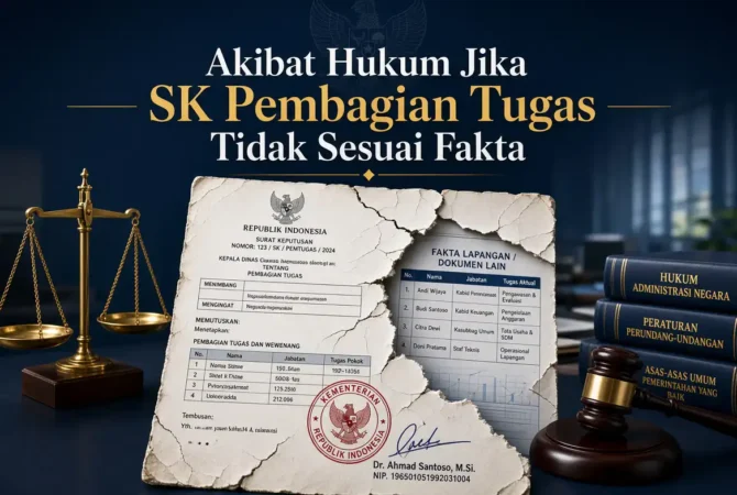 Akibat Hukum Jika SK Pembagian Tugas Tidak Sesuai Fakta