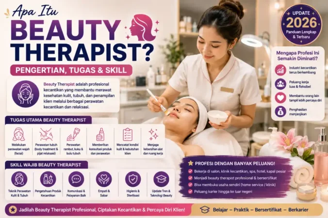 Apa Itu Beauty Therapist? Pengertian, Tugas & Skill 2026