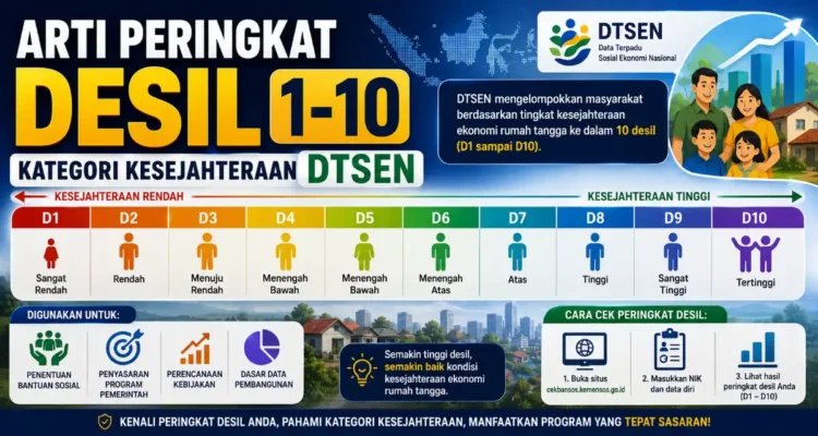Arti Peringkat Desil 1-10: Kategori Kesejahteraan DTSEN