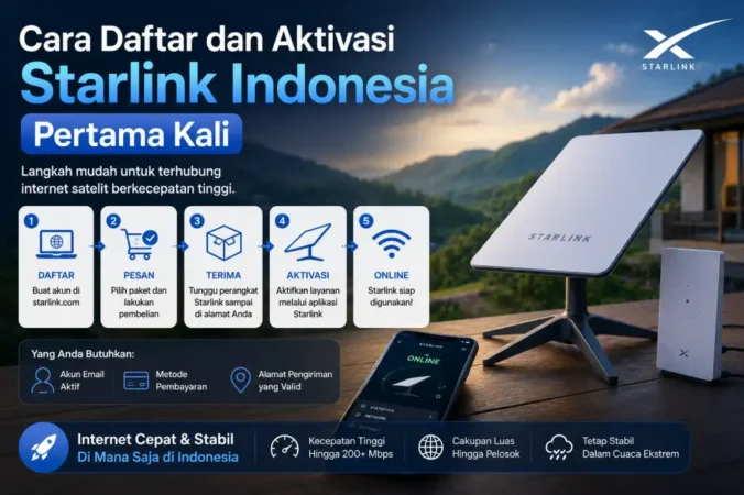 Cara Daftar dan Aktivasi Starlink Indonesia Pertama Kali