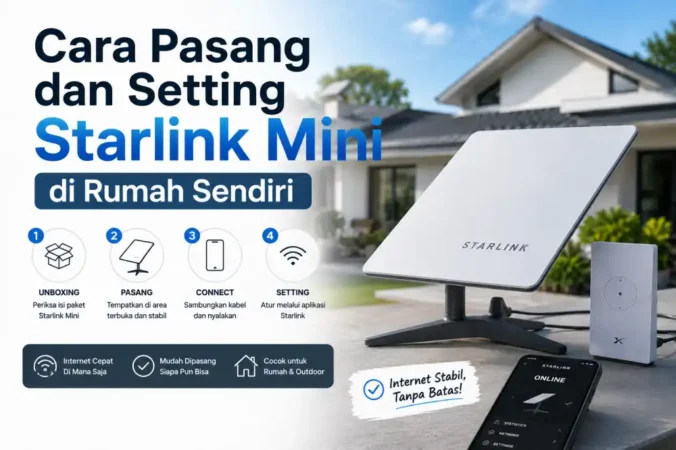 Cara Pasang dan Setting Starlink Mini di Rumah Sendiri