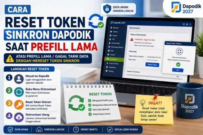 Cara Reset Token Sinkron Dapodik Saat Prefill Lama