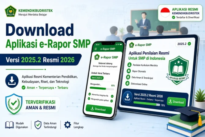 Download Aplikasi e-Rapor SMP Versi 2025.2 Resmi 2026