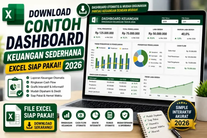 Download Contoh Dashboard Keuangan Sederhana Excel 2026