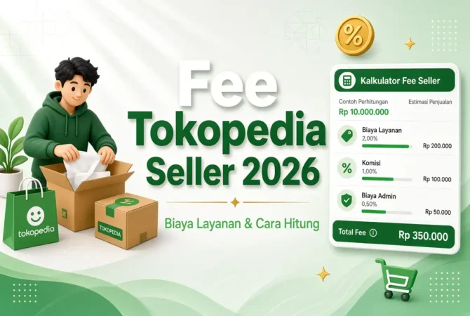 Fee Tokopedia Seller 2026: Biaya Layanan & Cara Hitung