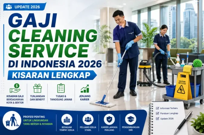 Gaji Cleaning Service di Indonesia 2026: Kisaran Lengkap