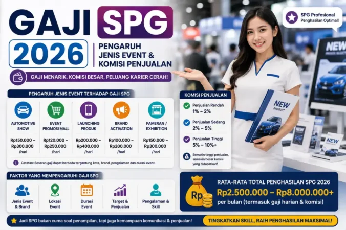 Gaji SPG 2026: Pengaruh Jenis Event & Komisi Penjualan