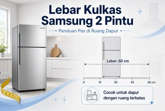 Lebar Kulkas Samsung 2 Pintu: Panduan Pas di Ruang Dapur