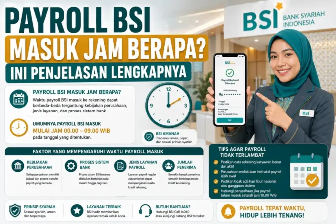Payroll BSI Masuk Jam Berapa? Ini Penjelasan Lengkapnya