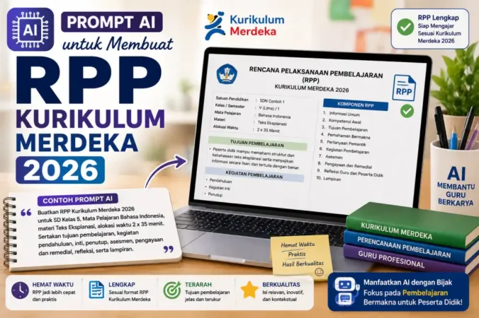 Prompt AI untuk Membuat RPP Kurikulum Merdeka 2026