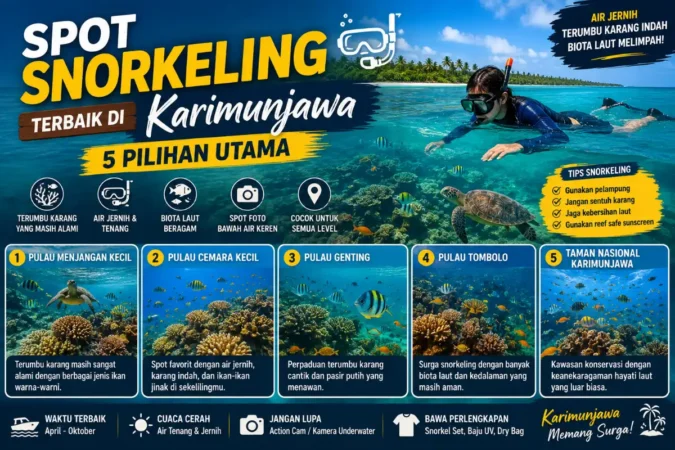 Spot Snorkeling Terbaik di Karimunjawa: 5 Pilihan Utama