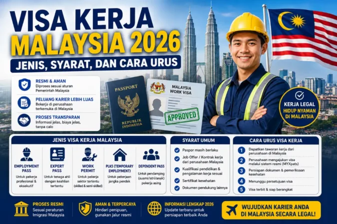 Visa Kerja Malaysia 2026: Jenis, Syarat, dan Cara Urus