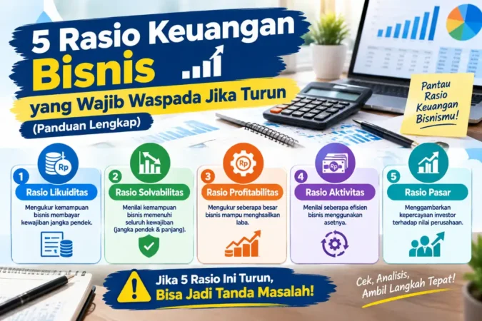 5 Rasio Keuangan Bisnis yang Wajib Waspada Jika Turun (Panduan Lengkap)