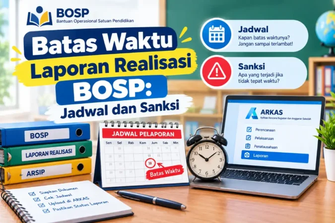 Batas Waktu Laporan Realisasi BOSP: Jadwal dan Sanksi