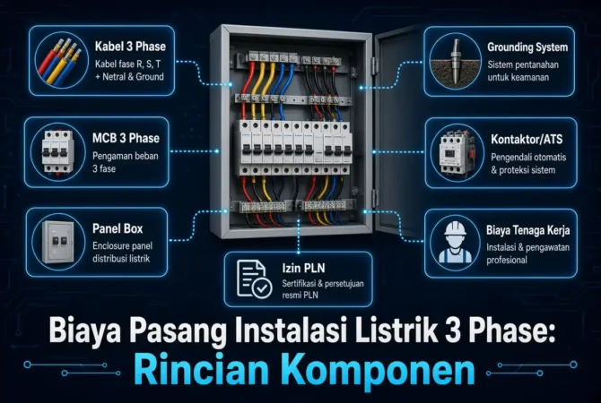 Biaya Pasang Instalasi Listrik 3 Phase: Rincian Komponen