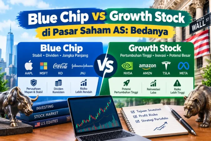 Blue Chip vs Growth Stock di Pasar Saham AS: Bedanya
