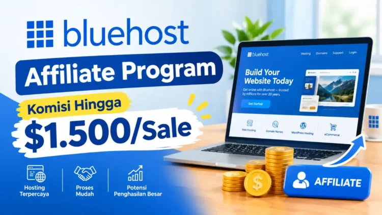 Bluehost Affiliate Program: Komisi Hingga $1.500/Sale