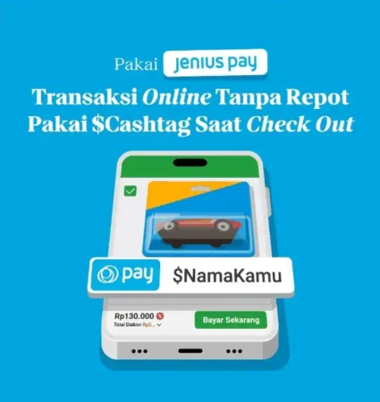 Cara Belanja Online Tanpa Kartu Pakai $Cashtag Jenius