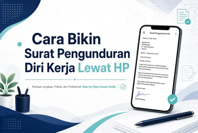 Cara Bikin Surat Pengunduran Diri Kerja Lewat HP