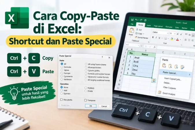 Cara Copy-Paste di Excel: Shortcut dan Paste Special