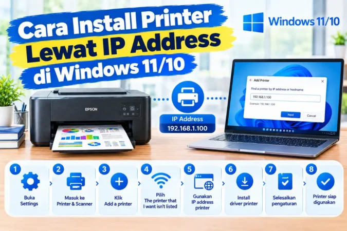 Cara Install Printer Lewat IP Address di Windows 11/10