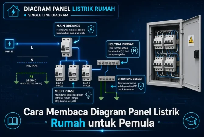Cara Membaca Diagram Panel Listrik Rumah untuk Pemula