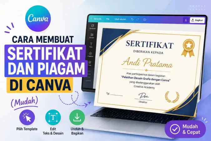 Cara Membuat Sertifikat dan Piagam di Canva (Mudah)