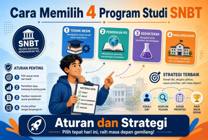 Cara Memilih 4 Program Studi SNBT: Aturan dan Strategi