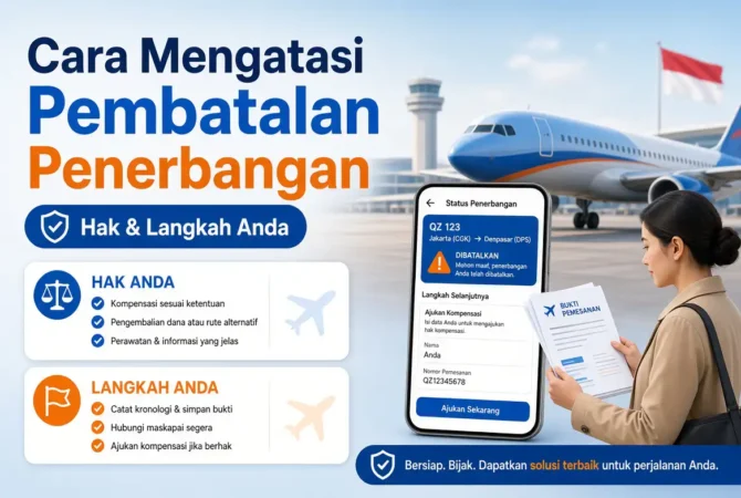 Cara Mengatasi Pembatalan Penerbangan: Hak & Langkah Anda