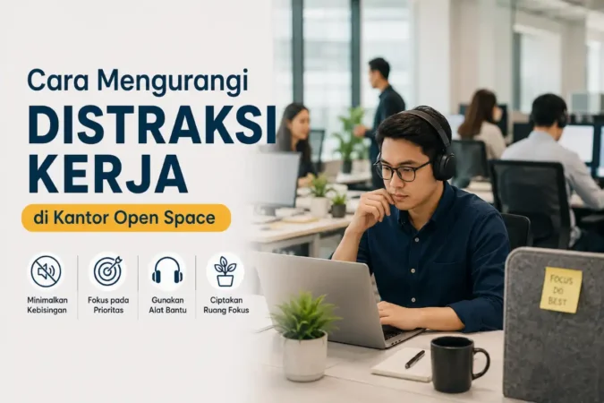 Cara Mengurangi Distraksi Kerja di Kantor Open Space
