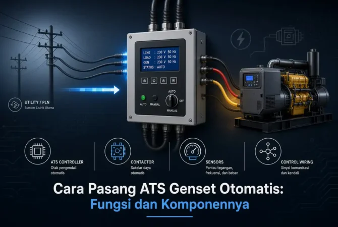 Cara Pasang ATS Genset Otomatis: Fungsi dan Komponennya