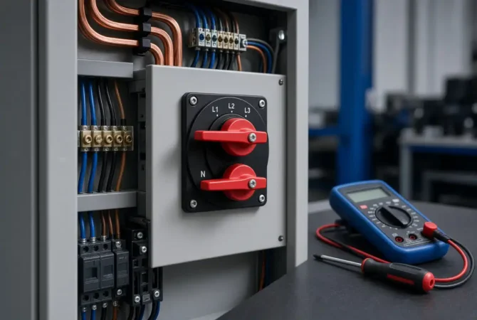 Cara Pasang Handle Listrik 3 Phase (Change Over Switch)