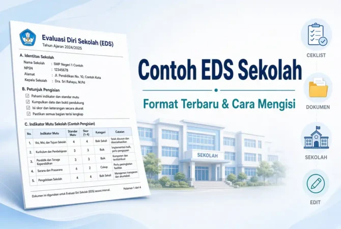 Contoh EDS Sekolah: Format Terbaru & Cara Mengisi