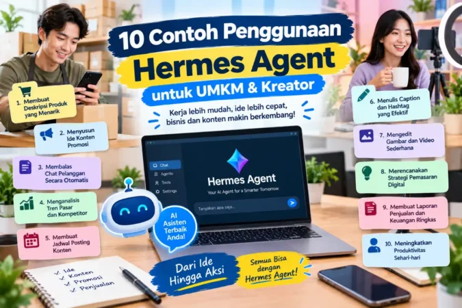 10 Contoh Penggunaan Hermes Agent untuk UMKM & Kreator