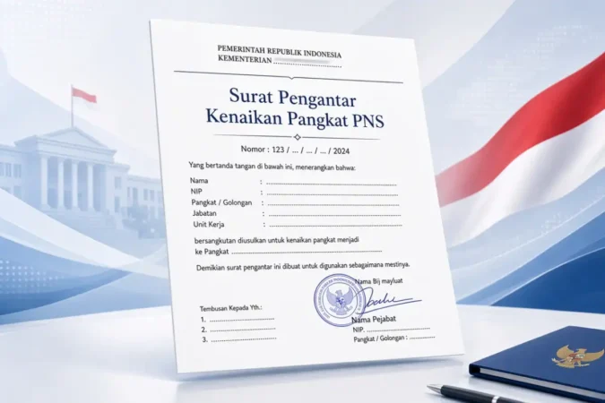 Contoh Surat Pengantar Kenaikan Pangkat PNS Lengkap