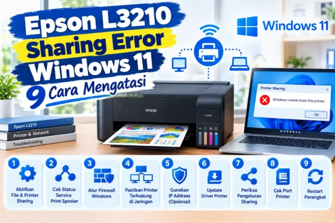 Epson L3210 Sharing Error Windows 11: 9 Cara Mengatasi