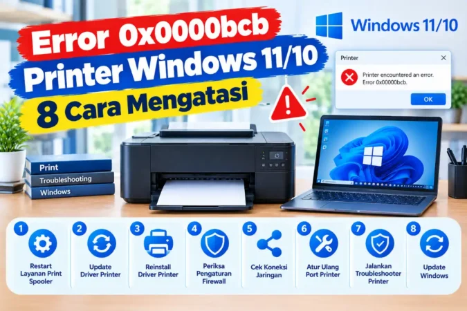 Error 0x00000bcb Printer Windows 11/10: 8 Cara Mengatasi