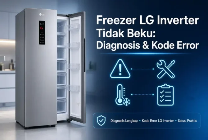 Freezer LG Inverter Tidak Beku: Diagnosis & Kode Error