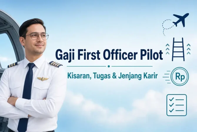 Gaji First Officer Pilot: Kisaran, Tugas & Jenjang Karir