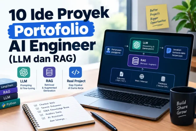 10 Ide Proyek Portofolio AI Engineer (LLM dan RAG)