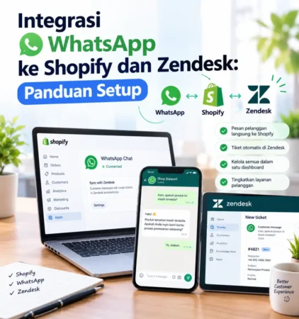 Integrasi WhatsApp ke Shopify dan Zendesk: Panduan Setup