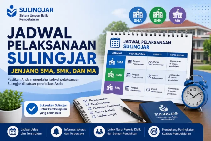Jadwal Pelaksanaan Sulingjar Jenjang SMA, SMK, dan MA
