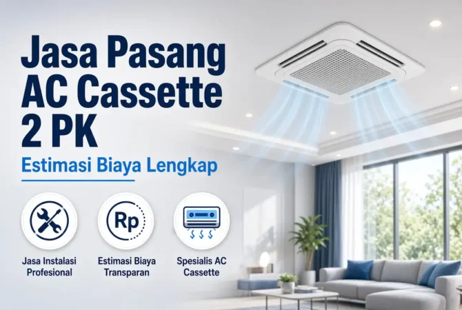 Jasa Pasang AC Cassette 2 PK: Estimasi Biaya Lengkap
