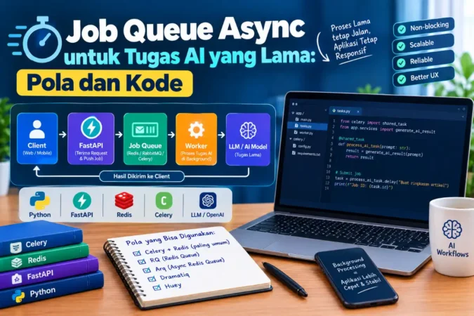 Job Queue Async untuk Tugas AI yang Lama: Pola dan Kode