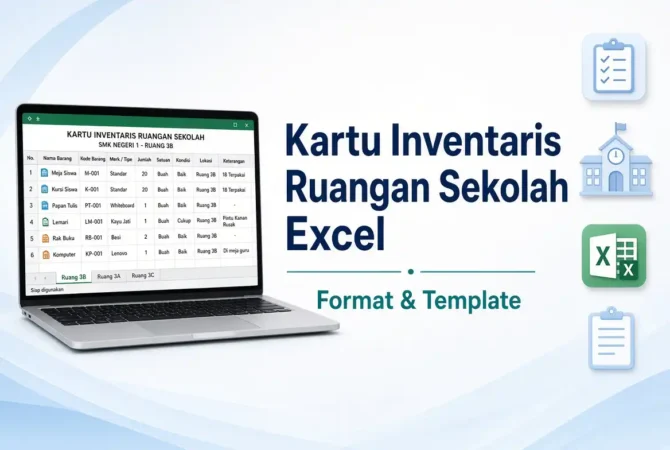 Kartu Inventaris Ruangan Sekolah Excel: Format & Template