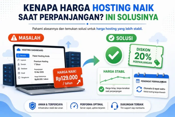 Kenapa Harga Hosting Naik Saat Perpanjangan? Ini Solusinya