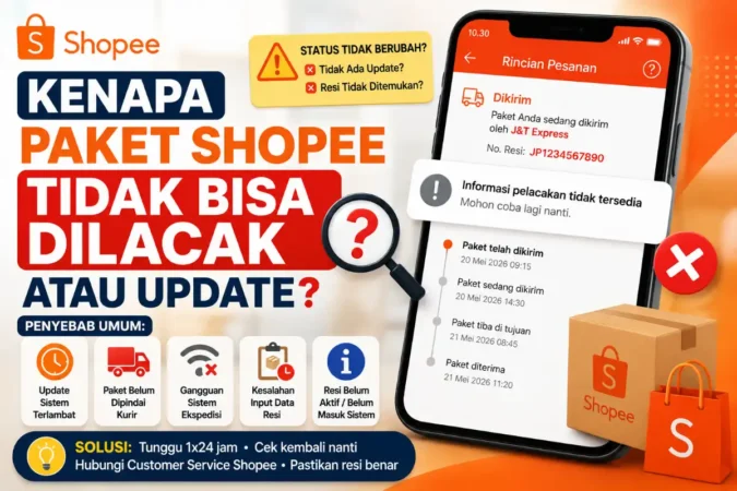 Kenapa Paket Shopee Tidak Bisa Dilacak atau Update?