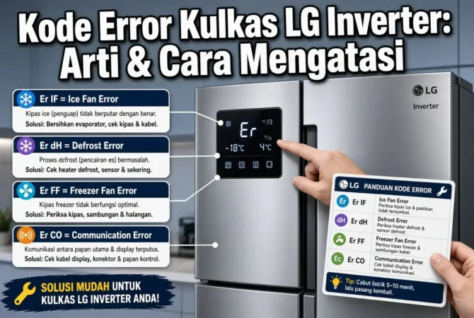 Kode Error Kulkas LG Inverter: Arti & Cara Mengatasi